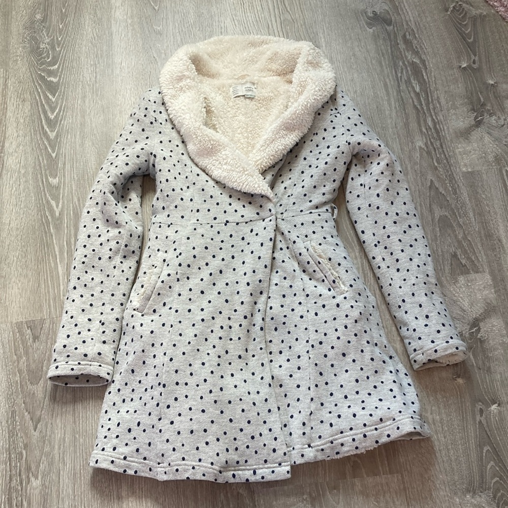 Anthropologie Saturday Sunday fleece lined jacket robe
